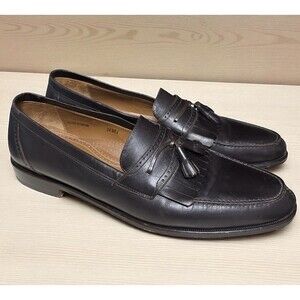 Mezlan Domino Tassle Loafer Shoes Men's Size 13 M Black Slip On Leather Spain